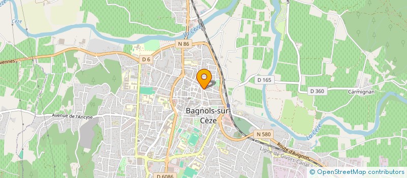 localisation de l'entreprise ST COMPAGNIE  BAGNOLS-SUR-CEZE