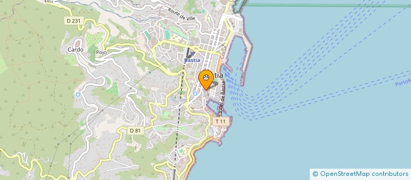 localisation de l'entreprise ST CONCEPT à BASTIA