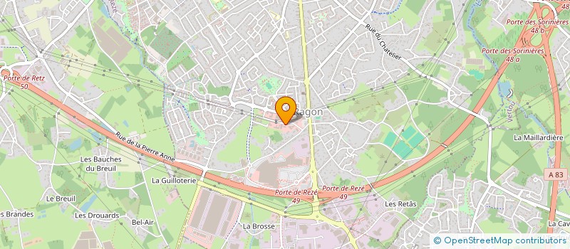 localisation de l'entreprise ST CONCEPT à REZE