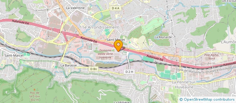 localisation de l'entreprise ST CONCEPT  MARSEILLE 11EME