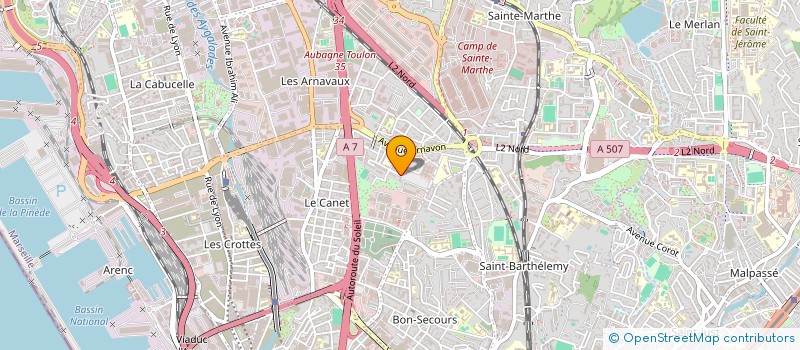 localisation de l'entreprise ST CONNECT  MARSEILLE