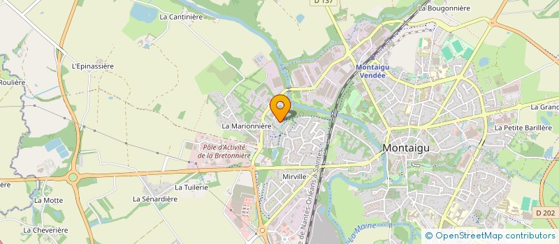 localisation de l'entreprise ST CONSEIL ET FINANCEMENT PROFESSIONNEL à MONTAIGU-VENDEE