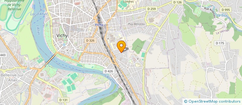 localisation de l'entreprise ST CONSULTING  VICHY