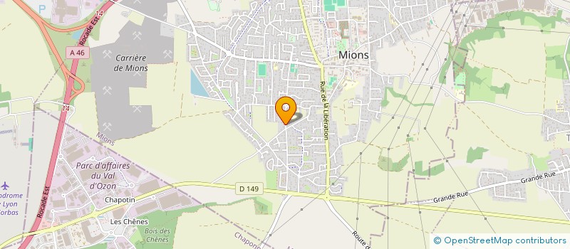 localisation de l'entreprise ST CREATION PAYSAGE  MIONS