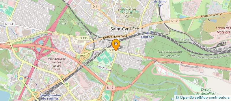 localisation de l'entreprise ST CYR COLOR à SAINT-CYR-L'ECOLE