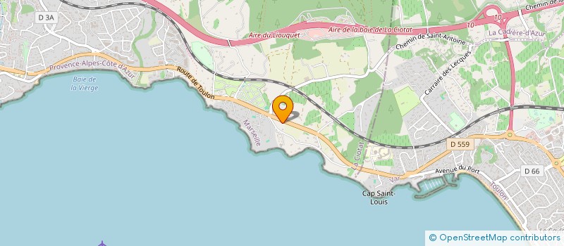 localisation de l'entreprise ST CYR- LA MADRAGUE à LA CIOTAT