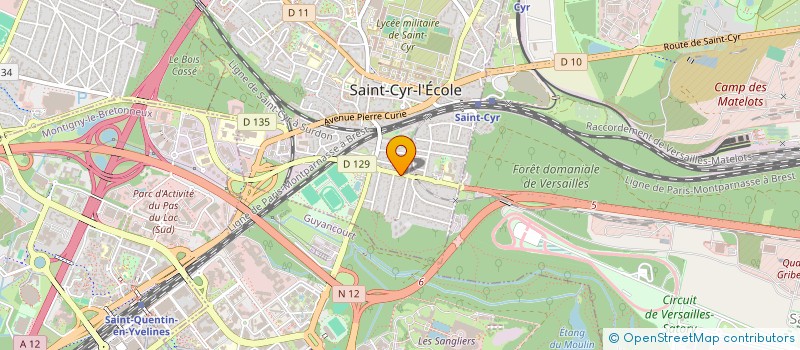 localisation de l'entreprise ST CYR PIZZA à SAINT-CYR-L'ECOLE