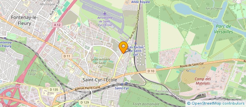 localisation de l'entreprise ST CYR RAIL ENVIRONNEMENT à SAINT-CYR-L'ECOLE