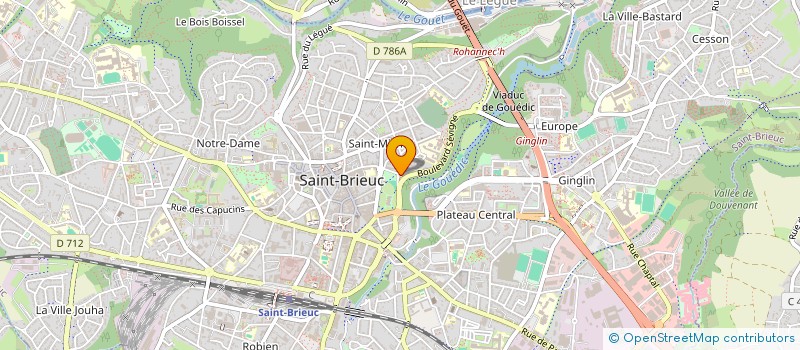 localisation de l'entreprise ST DA à SAINT-BRIEUC