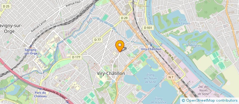 localisation de l'entreprise ST DELANGE à VIRY-CHATILLON