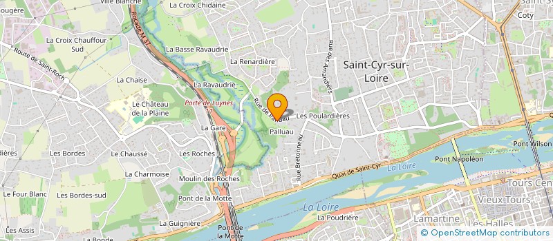 localisation de l'entreprise ST DESIGN  SAINT-CYR-SUR-LOIRE