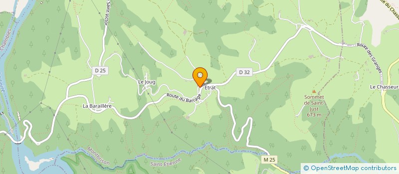 localisation de l'entreprise ST DIAG IMMO  SAINT-JUST-SAINT-RAMBERT