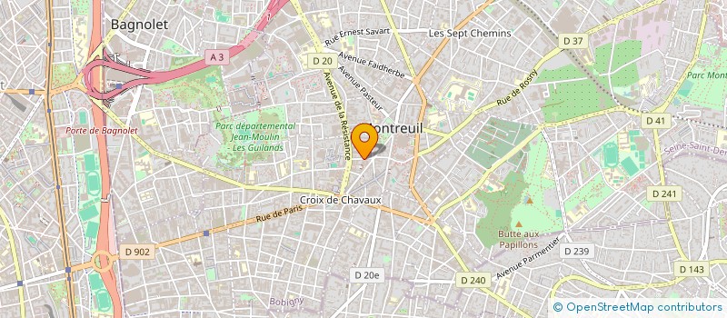 localisation de l'entreprise ST DIFFUSION SA à MONTREUIL
