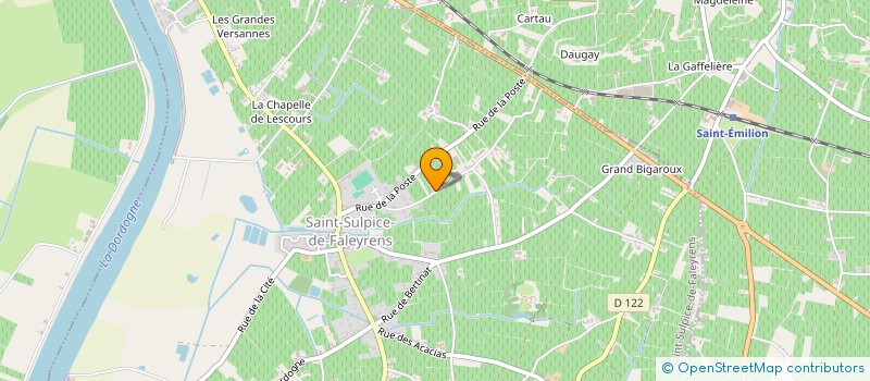 localisation de l'entreprise ST EMILION EMBOUTEILLAGE à SAINT-SULPICE-DE-FALEYRENS