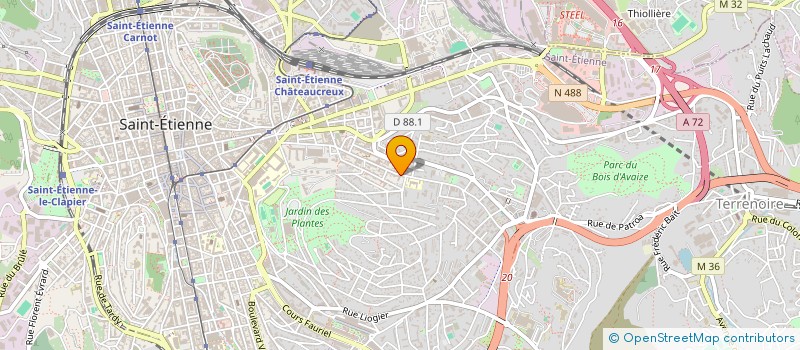 localisation de l'entreprise ST ETIENNE ECHECS  SAINT-ETIENNE