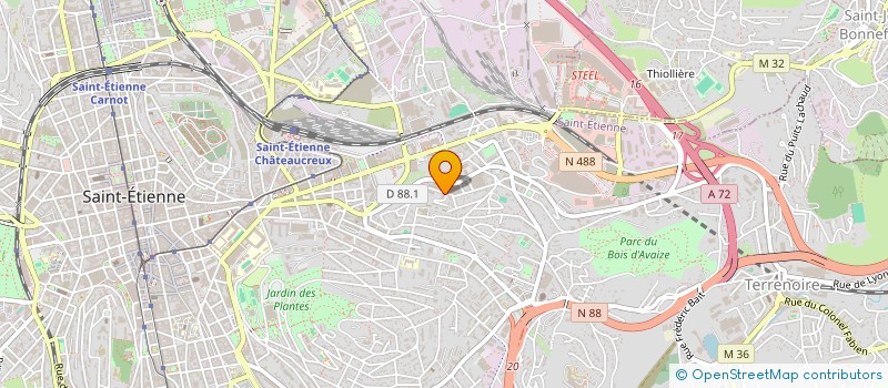 localisation de l'entreprise ST ETIENNE GRAINES DE SOLIDARITES  SAINT-ETIENNE