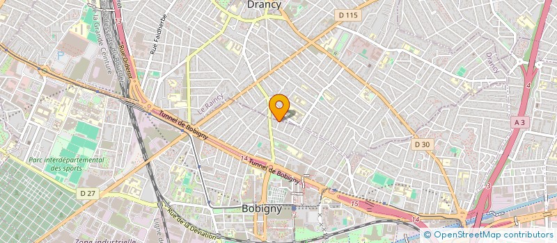 localisation de l'entreprise ST-EVENT  BOBIGNY