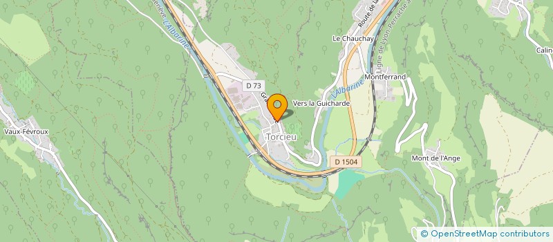 localisation de l'entreprise ST EX  TORCIEU