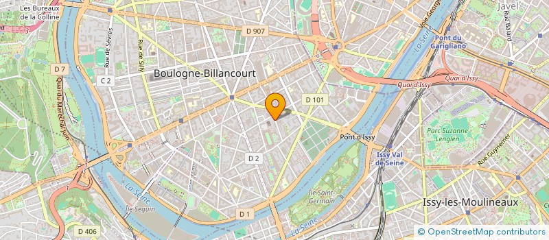 localisation de l'entreprise ST EX à BOULOGNE BILLANCOURT