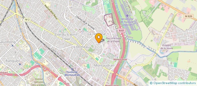 localisation de l'entreprise ST-EXAVRIL à TOULOUSE