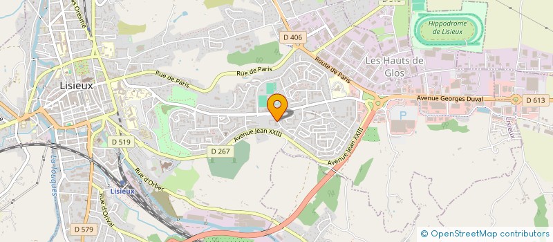 localisation de l'entreprise ST EXUPERY à LISIEUX