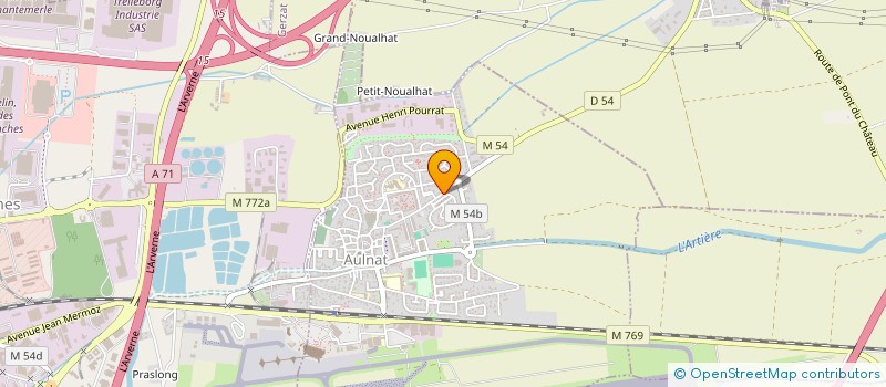 localisation de l'entreprise ST-EXUPERY DOCTS FAJON GOURBEYRE RAYNAL à AULNAT