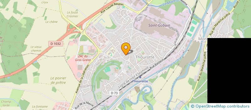 localisation de l'entreprise ST FINANCES  THOUROTTE