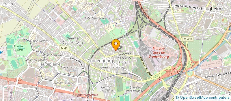localisation de l'entreprise ST FLORENT à STRASBOURG