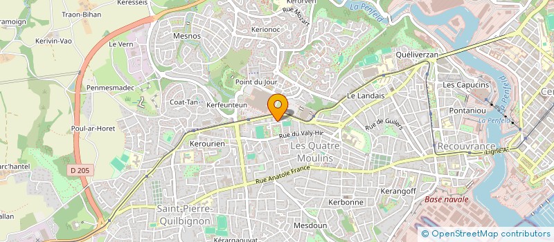 localisation de l'entreprise ST FORMATION à BREST