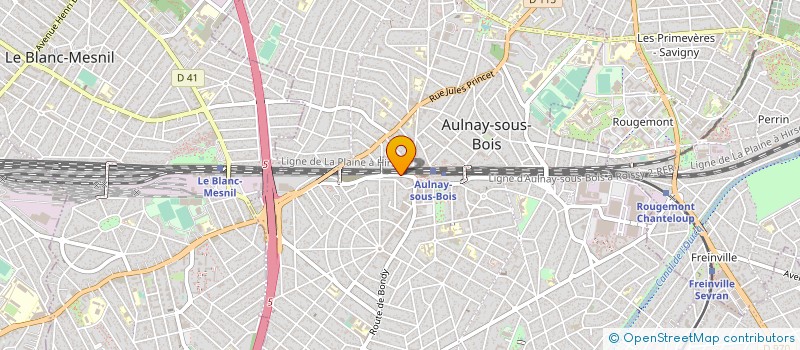 localisation de l'entreprise ST-FREE à AULNAY-SOUS-BOIS