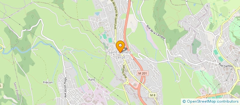 localisation de l'entreprise ST GENEST LERPT JUDO à SAINT GENEST LERPT