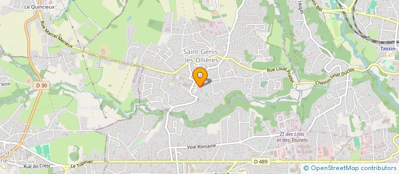 localisation de l'entreprise ST GENIS ENTREPRENEURS  SAINT-GENIS-LES-OLLIERES