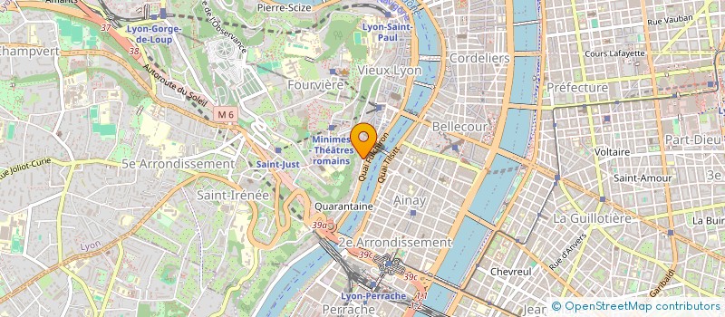 localisation de l'entreprise ST GEORGES 88  LYON