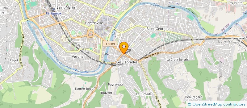 localisation de l'entreprise ST GEORGES  PERIGUEUX