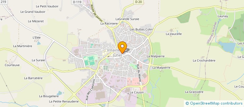 localisation de l'entreprise ST GEORGES  VILLAINES-LA-JUHEL