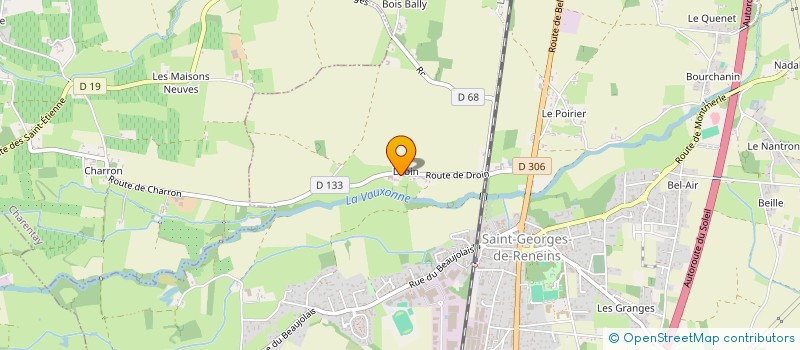 localisation de l'entreprise ST GEORGES PATRIMOINE  SAINT-GEORGES-DE-RENEINS