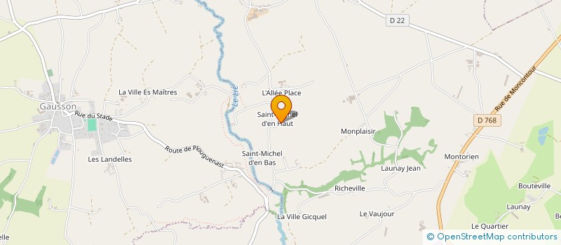 localisation de l'entreprise ST GESTION  PLOUGUENAST-LANGAST