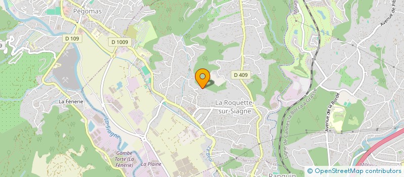 localisation de l'entreprise ST-GLASS PARE-BRISE à LA ROQUETTE-SUR-SIAGNE
