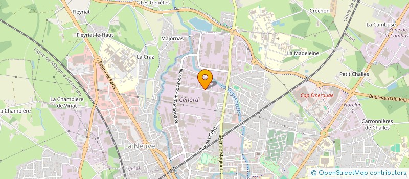 localisation de l'entreprise ST GOURMET à BOURG-EN-BRESSE