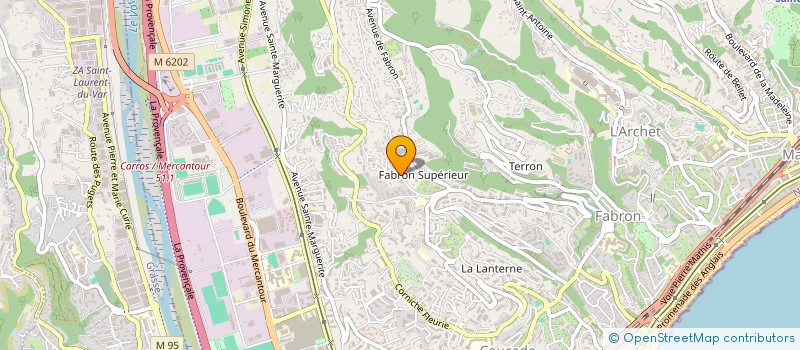 localisation de l'entreprise ST GROUPE à NICE