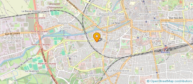 localisation de l'entreprise ST HILAIRE LA PLANCHE  RENNES