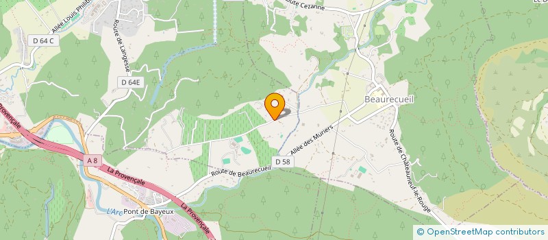 localisation de l'entreprise ST HOLDING  LE THOLONET