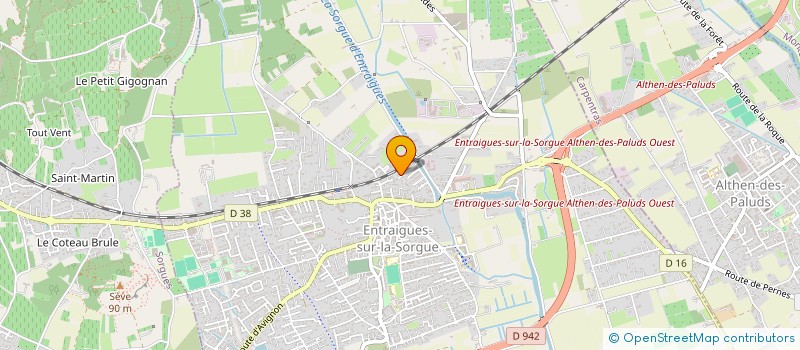 localisation de l'entreprise ST HUBERT CLUB  ENTRAIGUES-SUR-LA-SORGUE