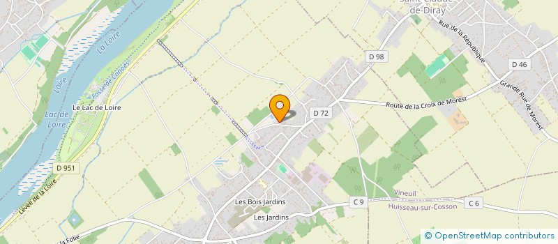 localisation de l'entreprise ST-HUBERT MT PIERRES à VINEUIL