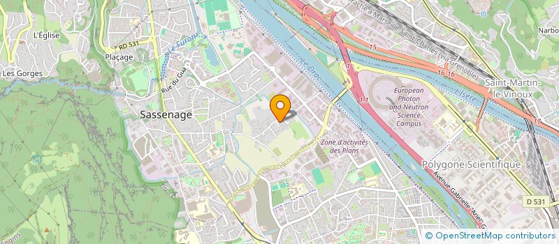 localisation de l'entreprise ST IMMO  SASSENAGE