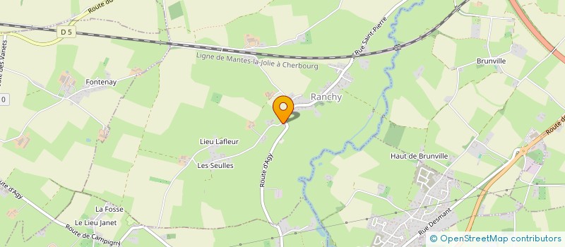 localisation de l'entreprise ST INVEST  RANCHY