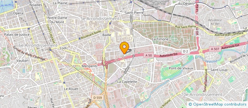 localisation de l'entreprise ST INVEST  MARSEILLE