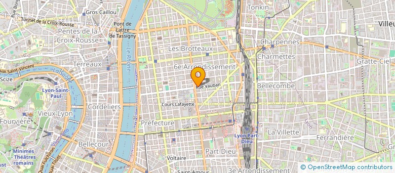 localisation de l'entreprise ST INVEST à LYON