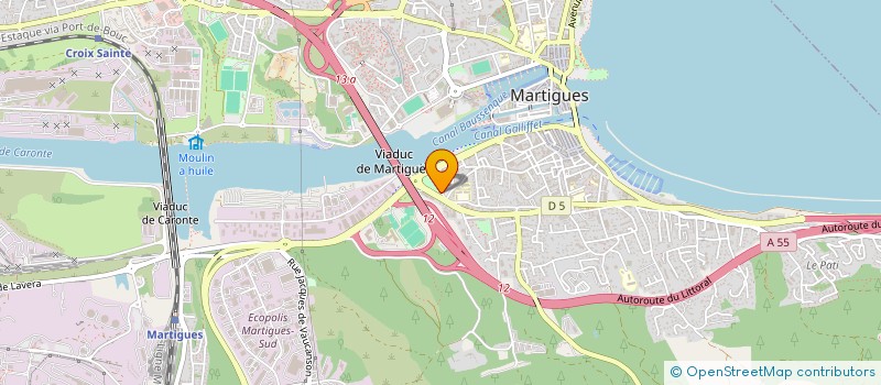 localisation de l'entreprise ST INVEST  MARTIGUES