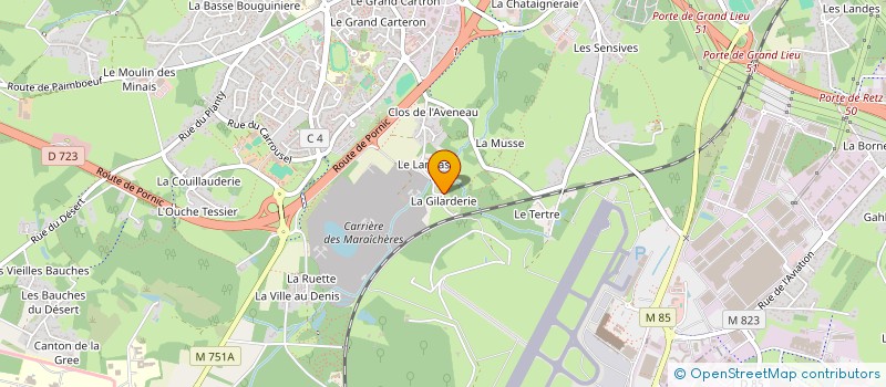 localisation de l'entreprise ST INVEST  BOUGUENAIS